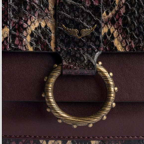 Zadig & Voltaire Bags Nwt Zadig Voltaire Kate Snake Bag Burgandy